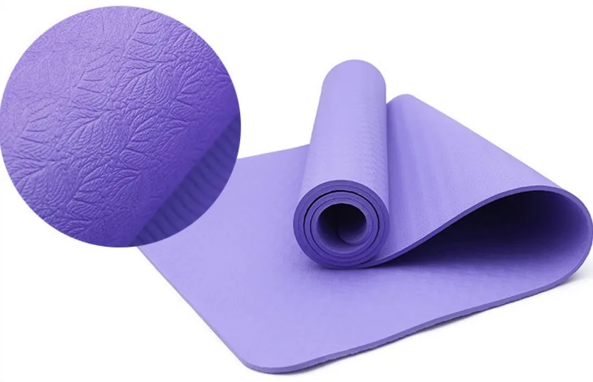 TPE yoga mat wholesale 8mm thick TPE yoga mat and non slip yoga mat