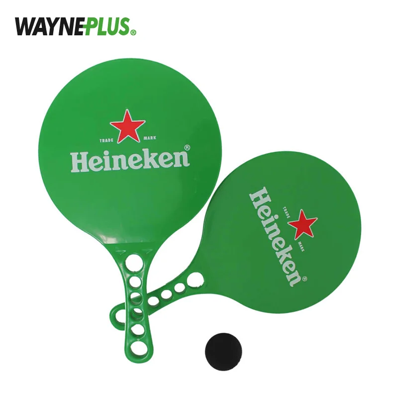 
Customize good quality plastic Beach Ball Paddle Racket Set 