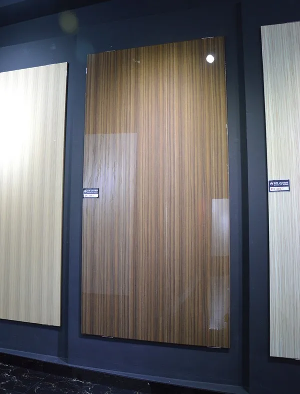 high gloss wooden grain UV MDF panel ZH-3947