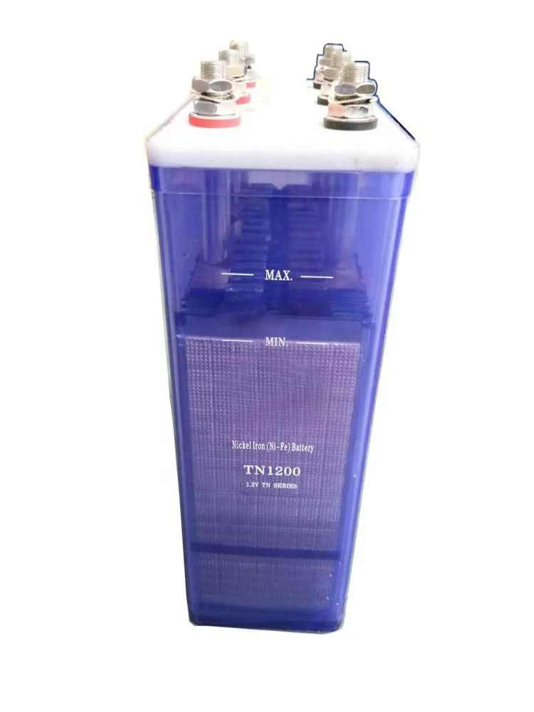 Nickel Iron battery Ni-Fe Rechargeable solar storage battery 1200Ah for solar system selling