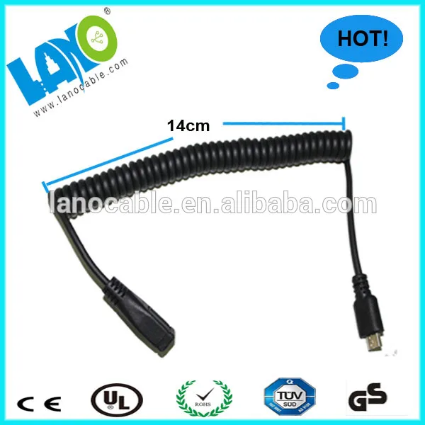 завода оптовой микро-usb 2.0 подпруёиненный кабельный барабан