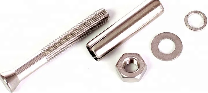 Inch screw type expansion anchor bolts Stainless Steel 1/8-8 Inch Screw Type Expansion Anchor Bolts customization machine