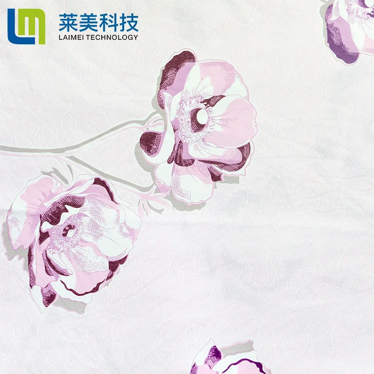 Wholesale Home Textile 100% Polyester Flower  Print Washable Cotton Fabric For Bed Sheet In Roll