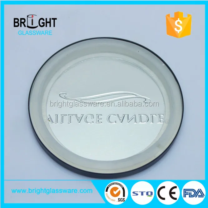 Factory cheap price size customized candle jar black embossed metal lid