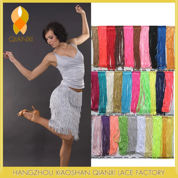 Fluorescent Colors Nylon Fringe For Dancewear & Costume