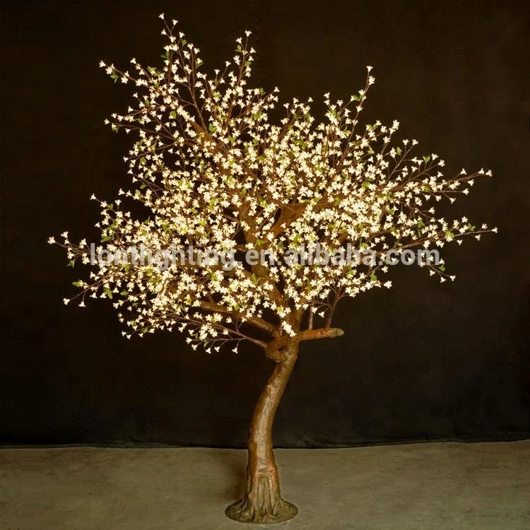 
2.8m super quality outdoor cherry blossom christmas decoration flowers wedding artificial RGB color changing led tree light 