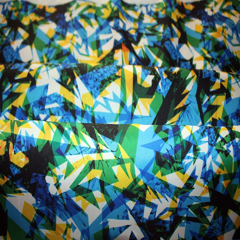 Custom Printed Twill Peach Skin Fabric Swimming Shorts Fabric