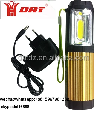 AT-9200 Aluminum  camping light with compass  waterproof COB led emergency light with USB mobile charger function