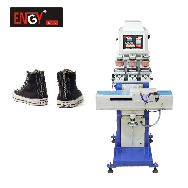new Independent 3 color Shoe Heel high quality Pad Printer / Printing Machine