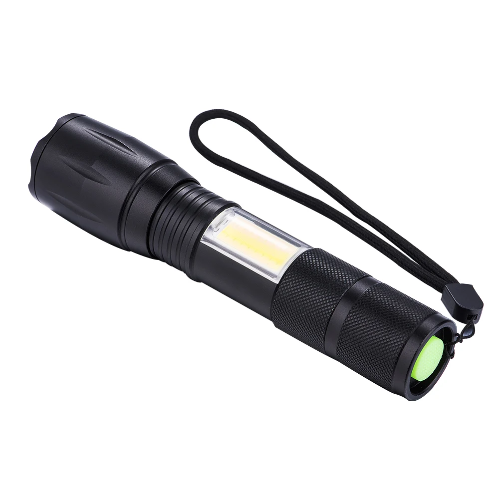 
Tactical Lamp 10w 300lm Adjustable Focus Zoomable Torch Light 3 Modes Handheld Mini LED Flashlight 