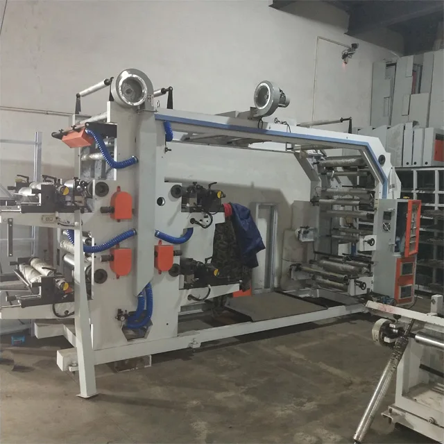 Factory Direct Selling High Speed PE PP PVC BOPP POF Plastic Film 2 4 6 Flexographic Flexo Printing Machine