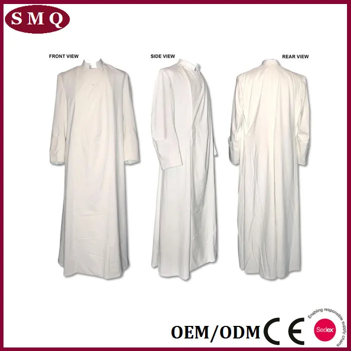 church vestment Altar server surplice clergy black cassock