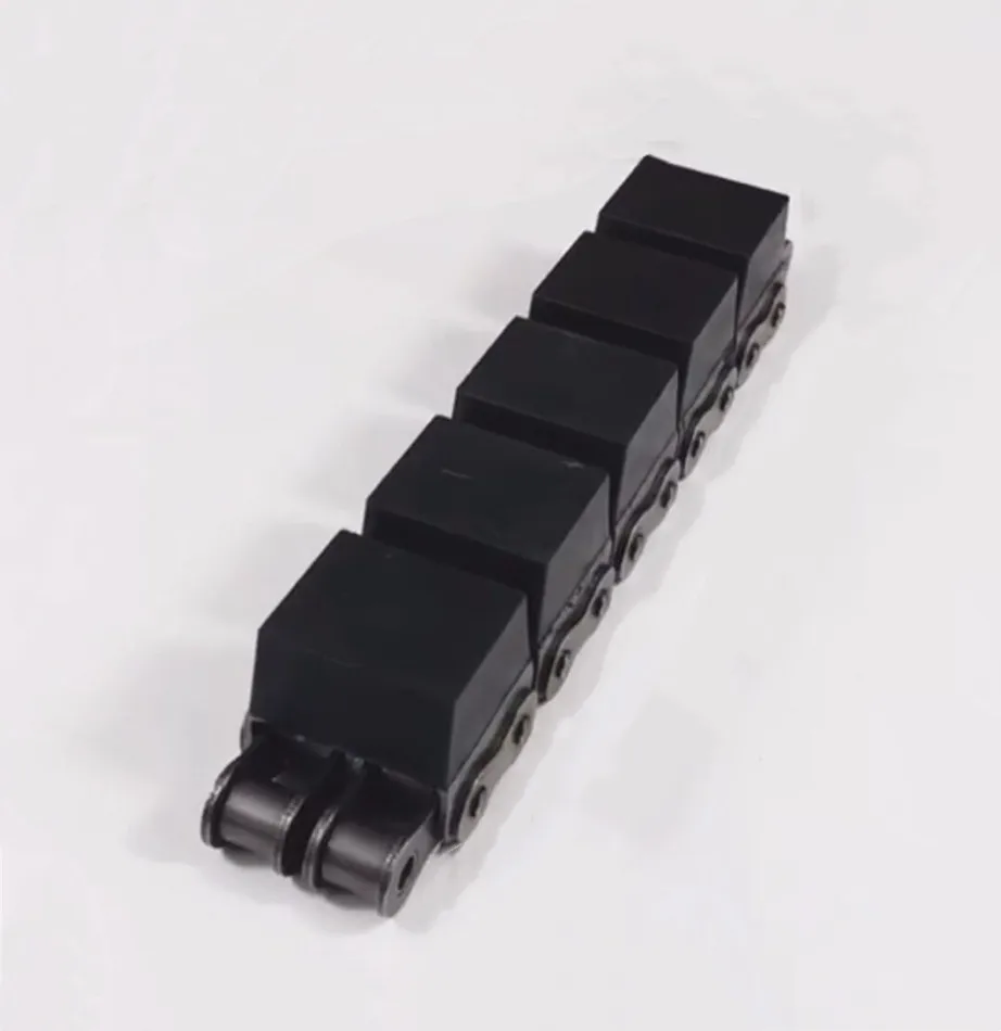 Conveyor Roller Chain with U Type Attachments and Rubber 12B-G2