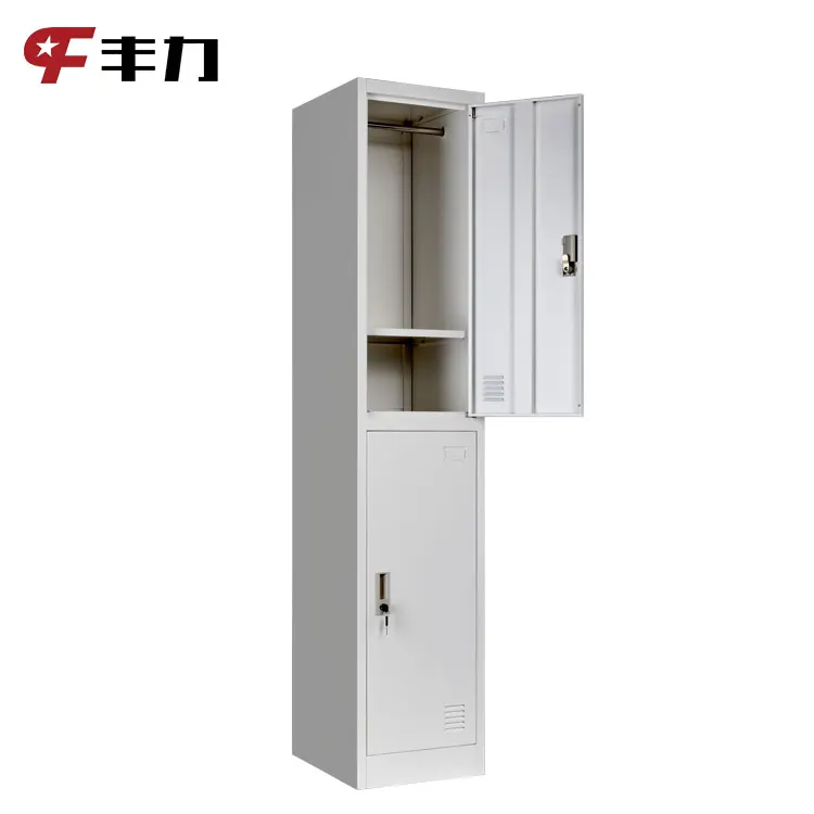 Cheap Single Row 2 Door Steel Locker Cloth Almirah Cabinet