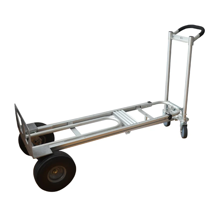 3in1 truck Four-wheel Aluminum Convertible warehouse Hand Trolley for sale
