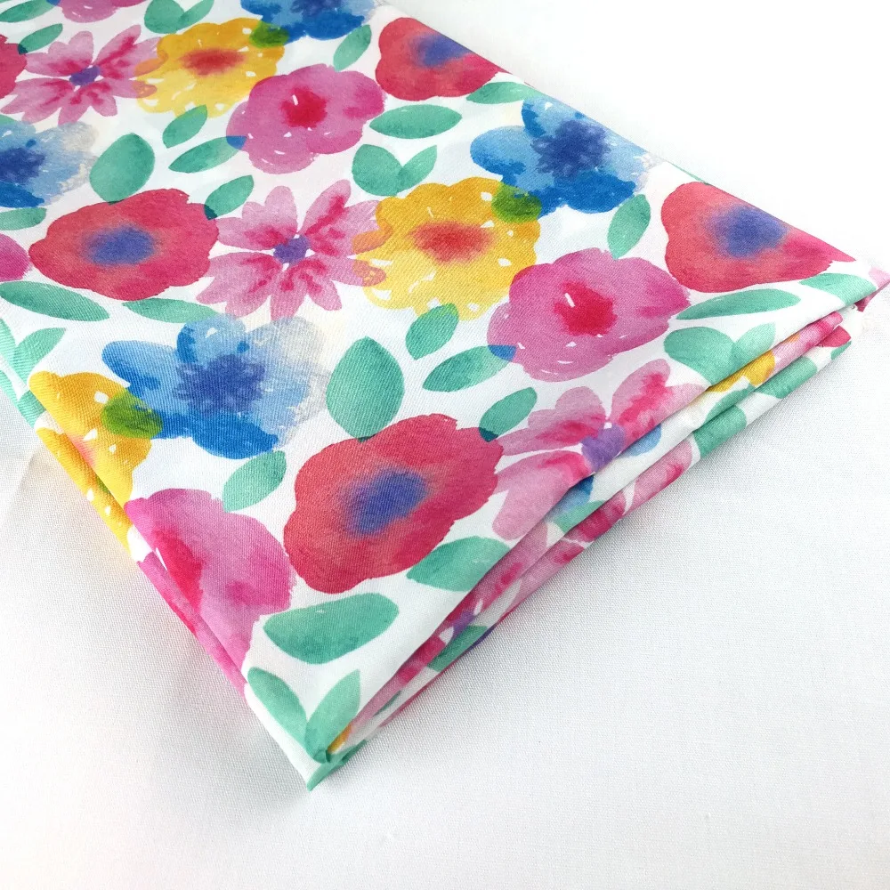 Популярные настроены границы печати на ткань и цветочным принтом лайкры и Анкара восковой печати ткань