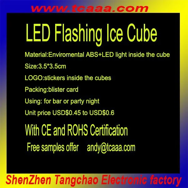 LED Flashing Ice Cubes for Bar with Decoration