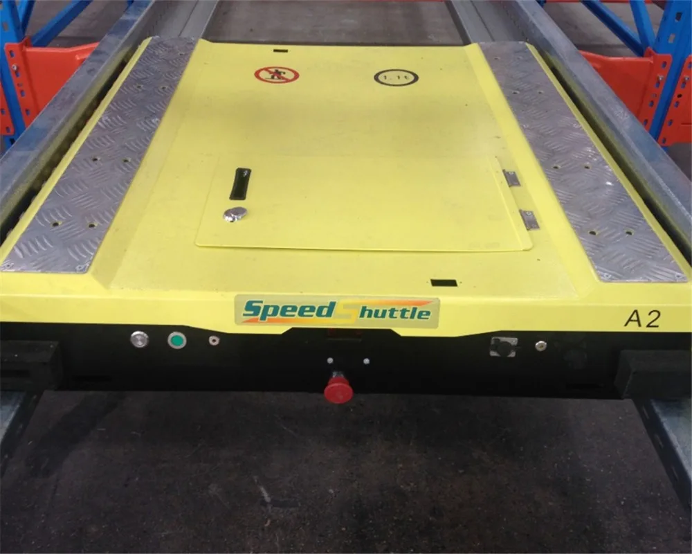 Warehouse freezer racking radio shuttle FIFO Drive-through rack