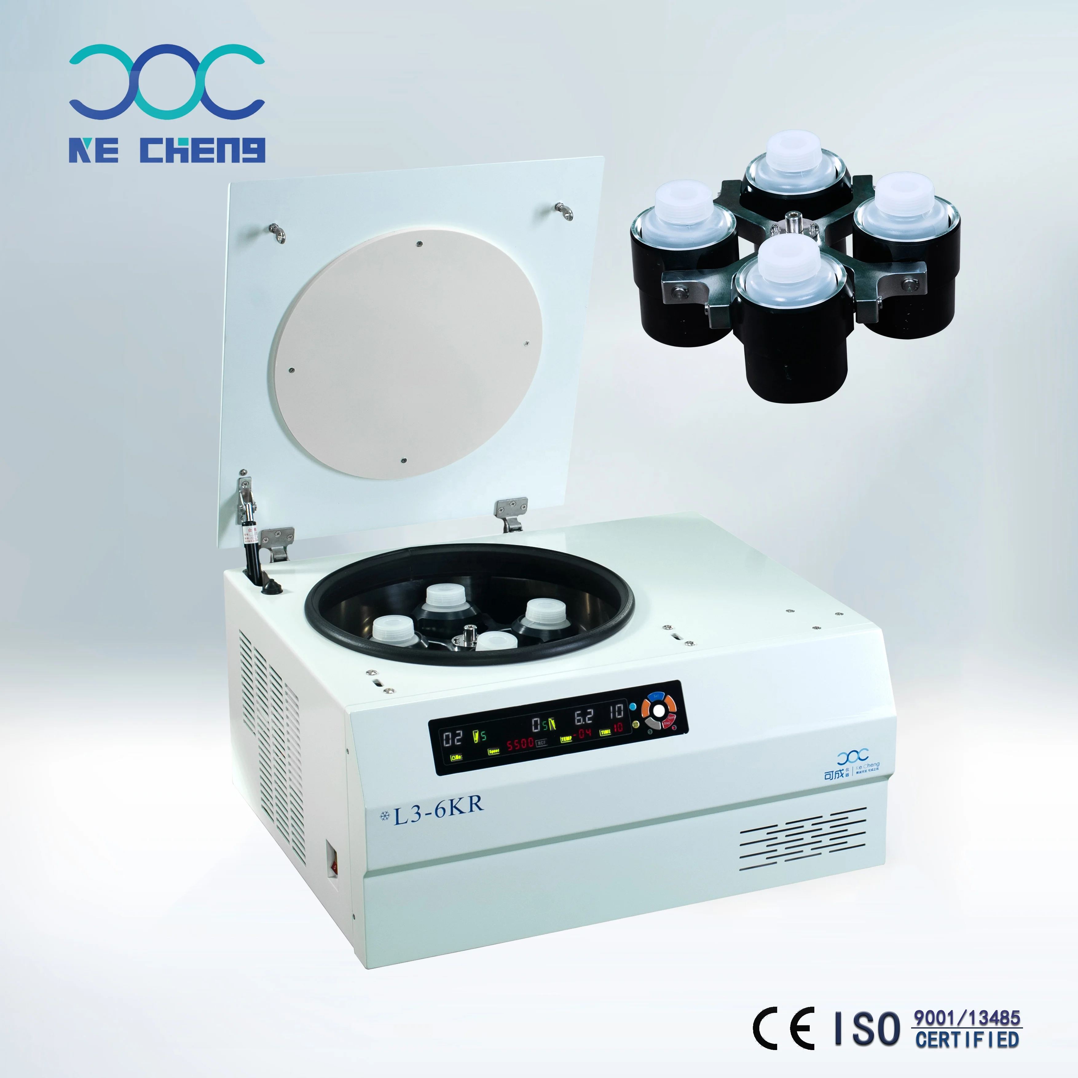 Lab Digital Non Refrigerated Microcentrifuge Titanium Rotor Compact Blood Collection Tube Centrifuge