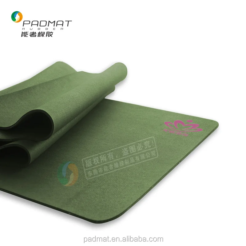 custom printed Natural Rubber dance mat yoga mats with logo, Eco durable yoga mat