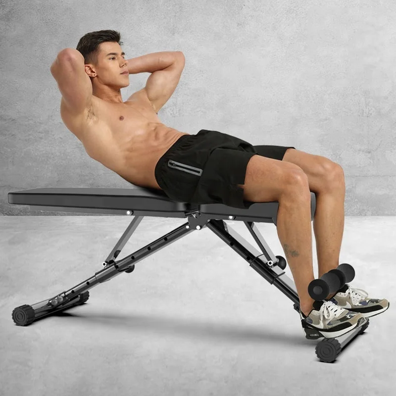 Commercial PRO with Incline and Decline Flat Exercise Adjustable Foldable dumbbell Weight Bench