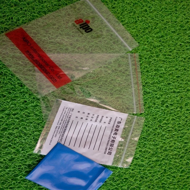 Pharmacy Medical Zip Lock Bags Clear Poly Resealable Plastic Zipper Small Bags With Writable Area