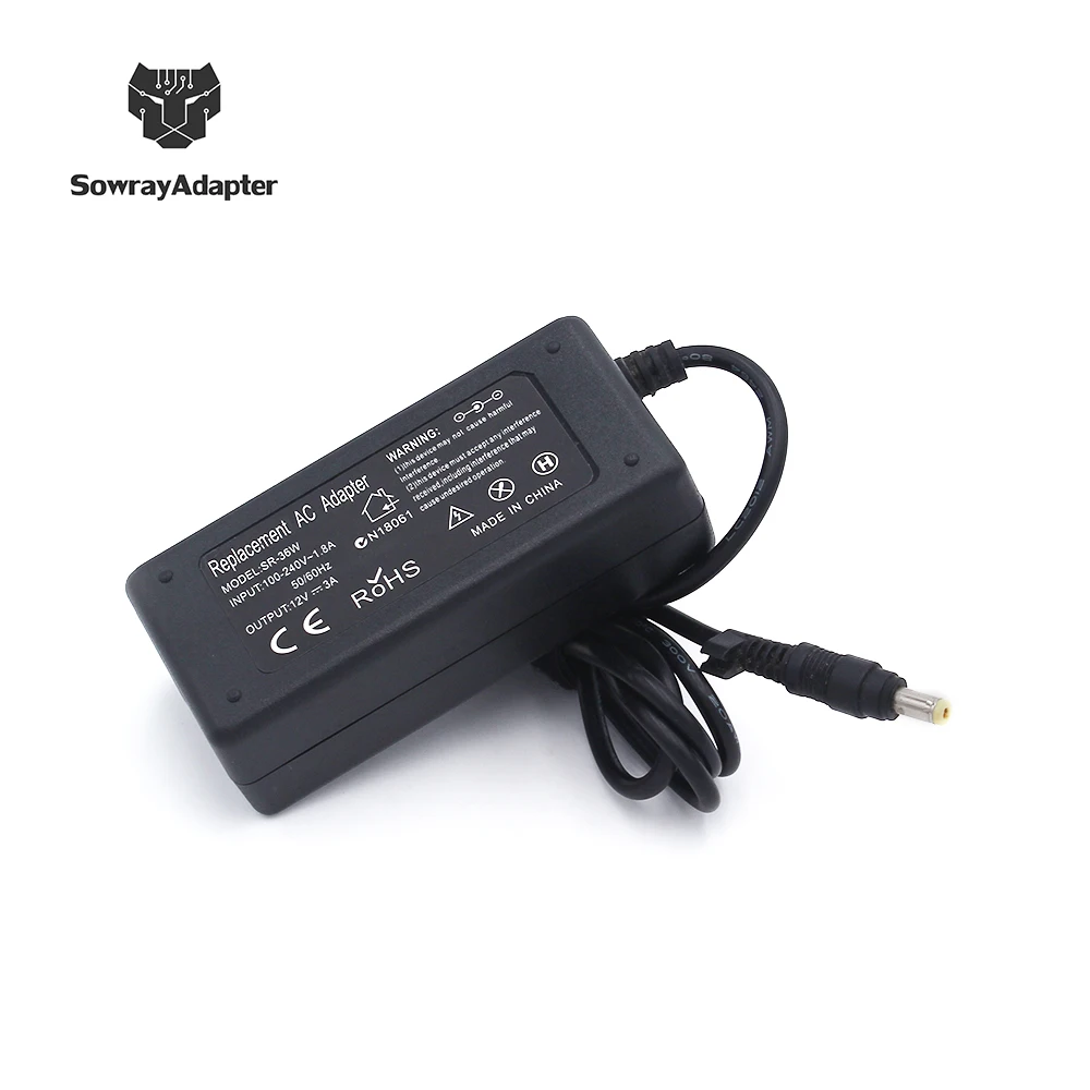 Universal Notebook Charger 12V 3A AC Adapter For asus Eee PC R33030 S101 4.8X1.7mm Mini LaptopPower Supply
