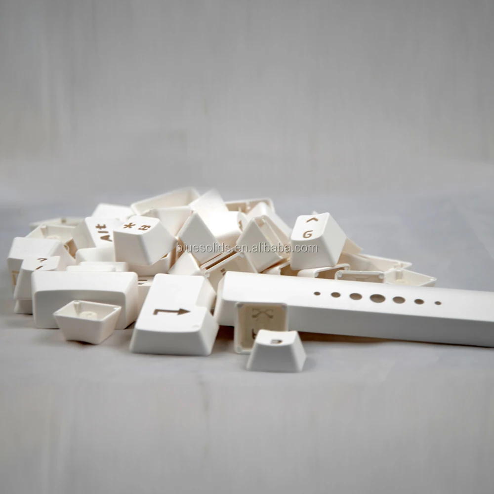 ABS double shot injection keycaps white+black legends ,Bi-color injection replacement keycaps for mechanical keyboard