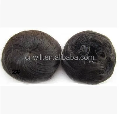 
New style clip in on elastic net hair bun Chignon Ponytail Drawstring Hairpieces 14 kinds of colors available 