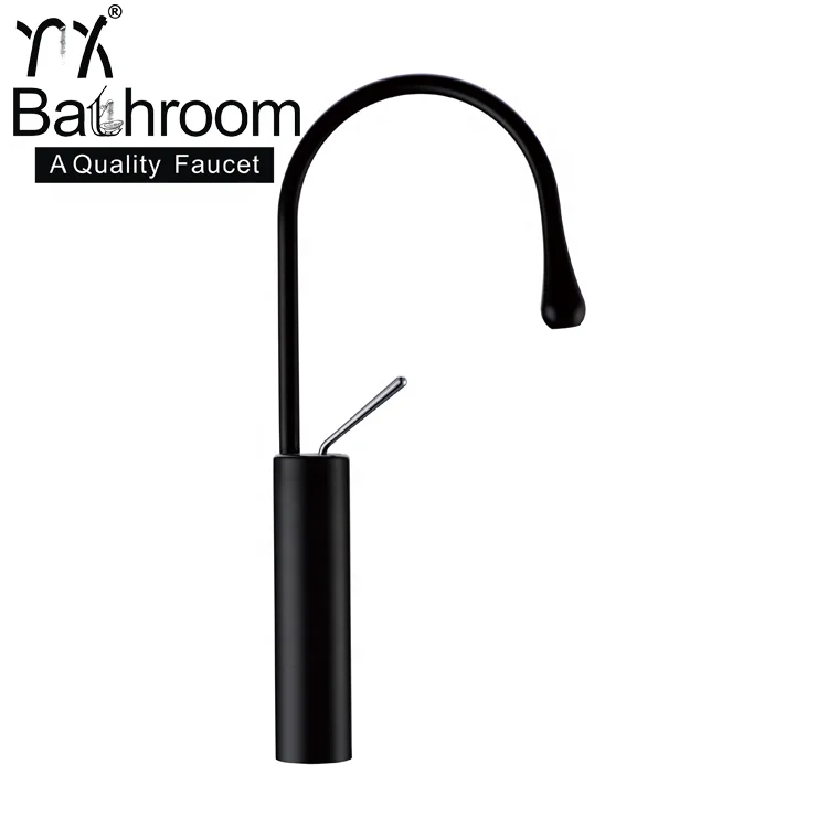 
Kaiping YX sanitary ware durable Matte black Single Handle 100% brass body basin faucet with high quality 