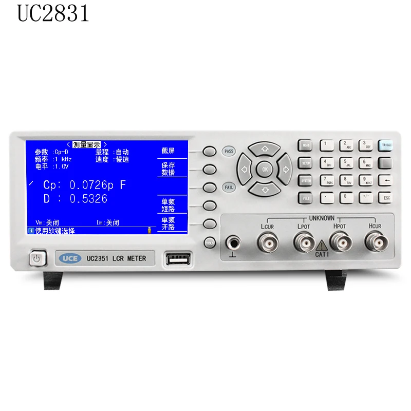 Высокоточный Электрический измерительный прибор LCR с чипом UC2831 10 кГц настольный цифровой мост тестер
