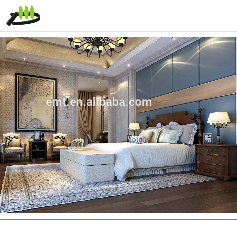 Luxury Star Hotel Furniture Used Hotel Suite Room Furniture for Sale Bedroom Sets Modern Panel Bedroom Sets White Gray Bedrooms