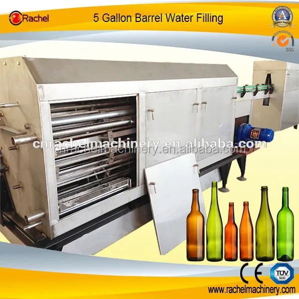 Automatic glass bottle recycling machine line