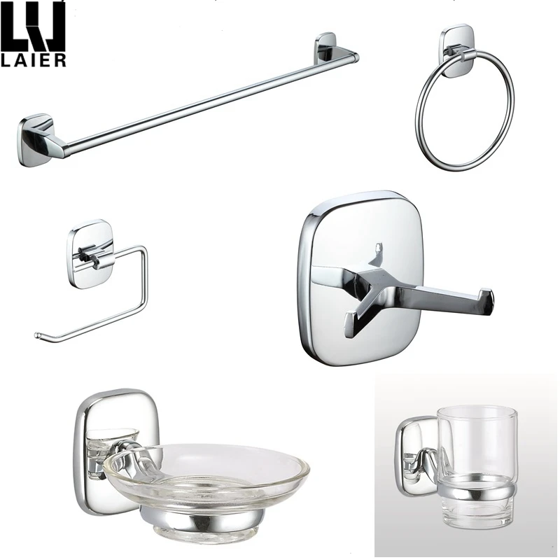 
7500 Cheap Chrome Bathroom sanitary items Paper round cantilever hardware sets 