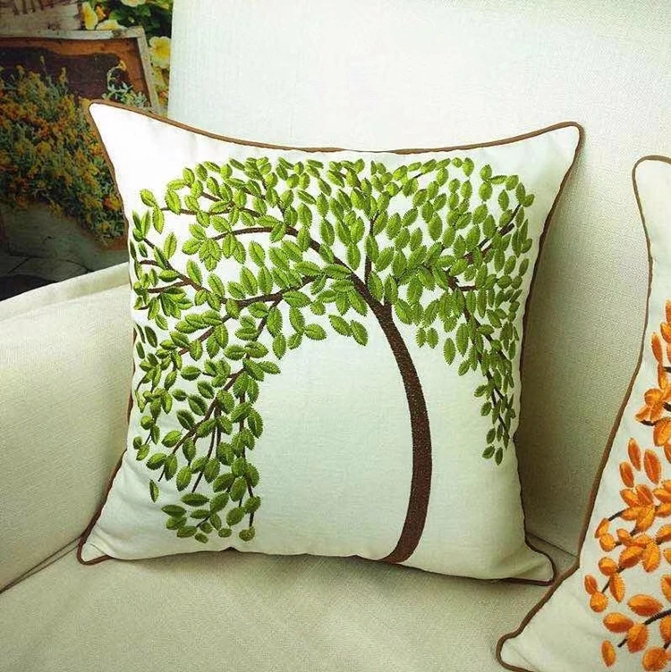 Горячие продукты красоты забавные местный диван вышивкой индийские подушки