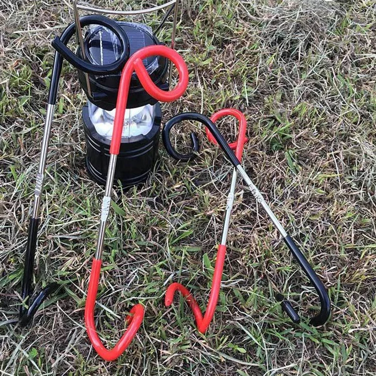 Outdoor Camping Supplies Triangle Lamp Stand Aluminum Bracket Lighting Pole Telescopic Suspension
