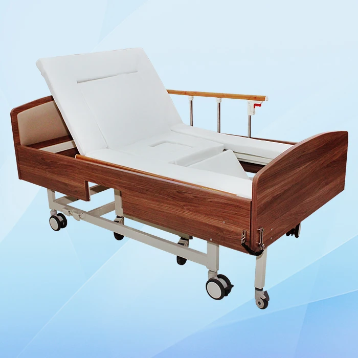 Back adjustable electric wheel chair cumhospital patient bed