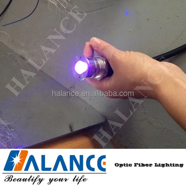 light fiber optic tube end cap for starry lighting