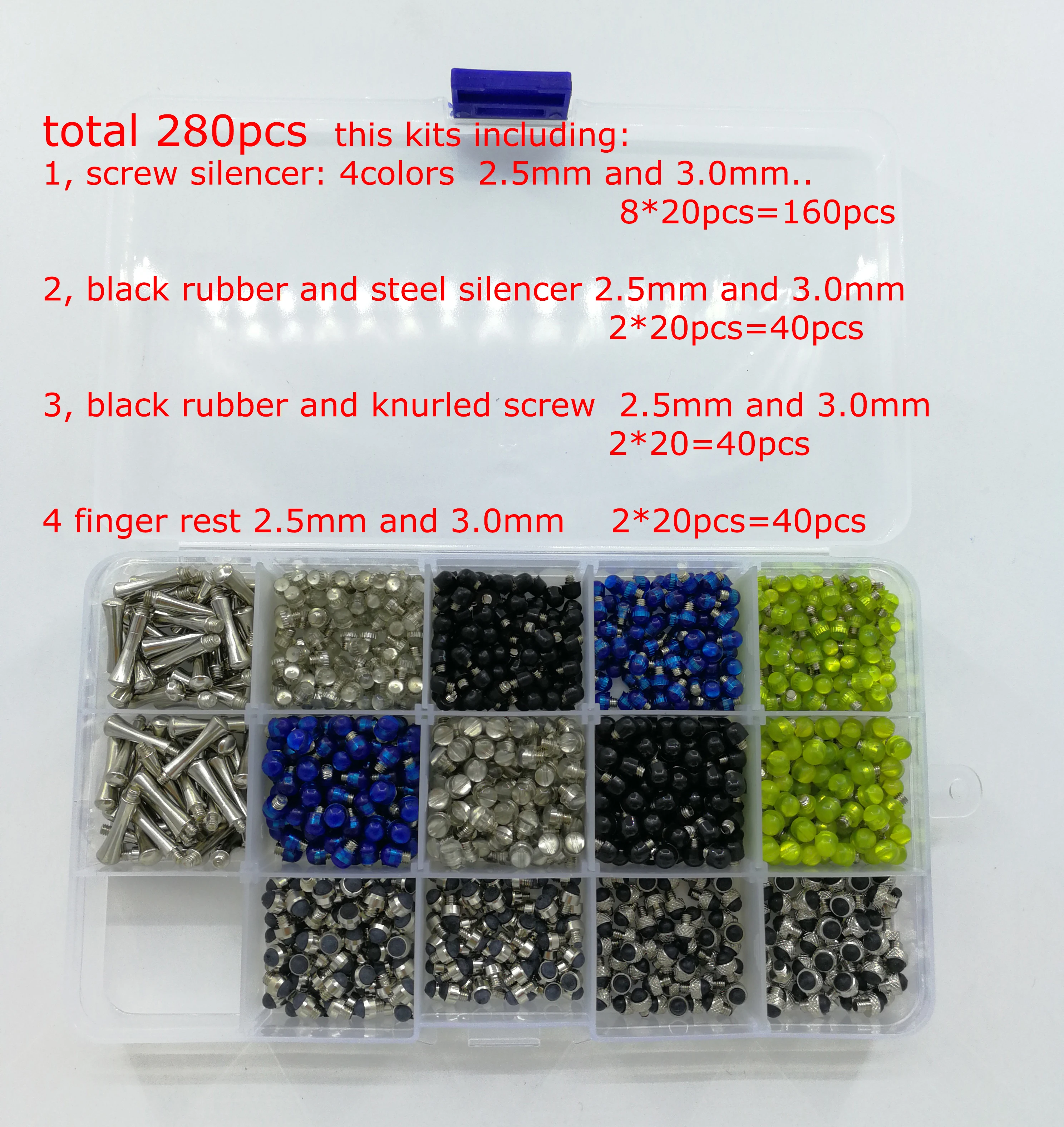 280 шт./комплект, детали для глушителя и подставки для пальцев