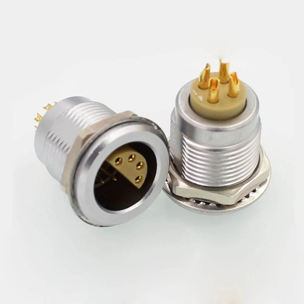 Compatible Metal 00S 0S 1S 2S 2 3 4 5 6 7 8 Pin LEMOs FFA ERA Half Moon Connector