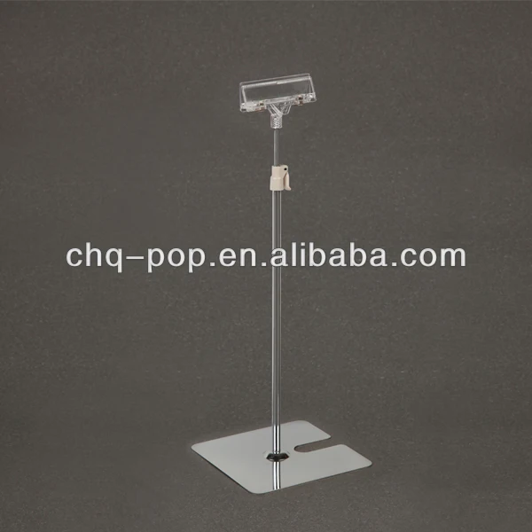 metal pop stand/sign holder pop clip/ Lifting promotion POP table stand