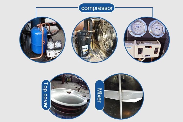 Stainless steel KLN milk chiller raw bulk milk cooling tank