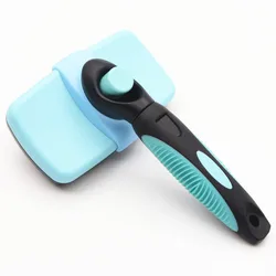 Pet Dog Hair Brush  Grooming Deshedding Dematting Comb Tool Comb Dog Self Cleaning Slicker Brush for Small Large