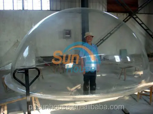 Прозрачный полусферический купол, пластиковый купол