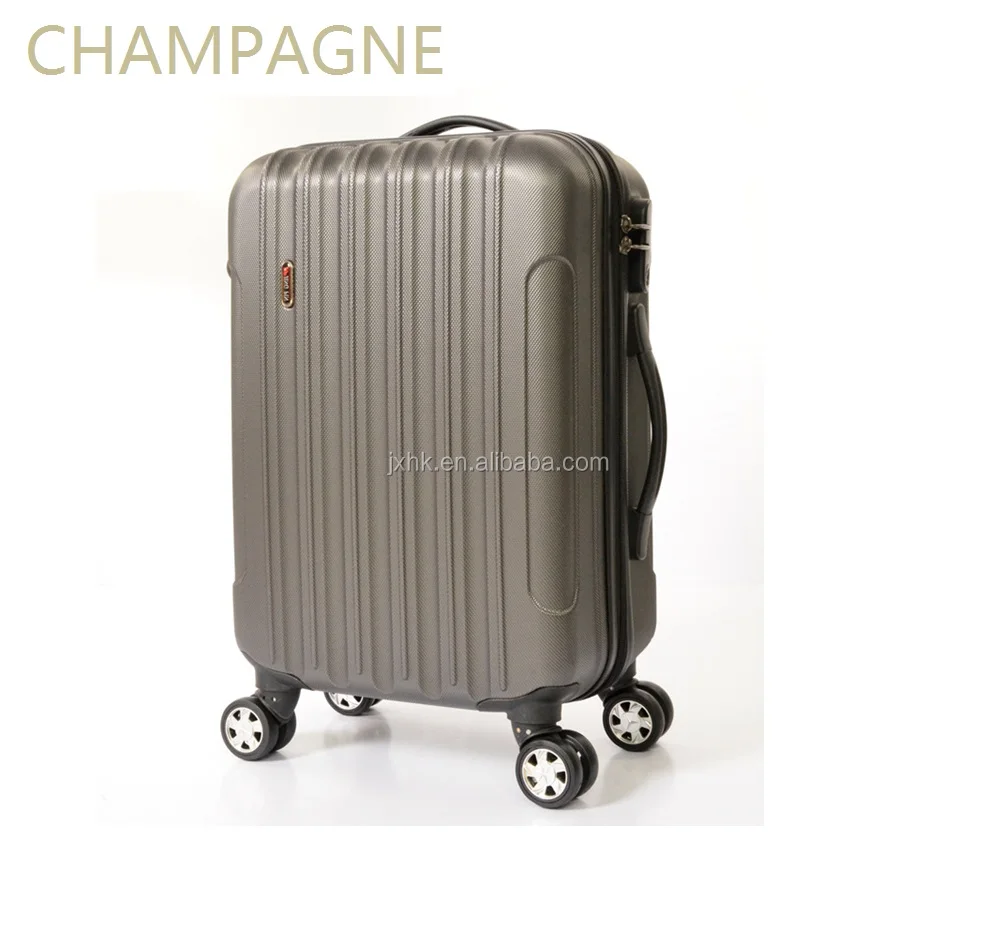 Hot-selling abs pc carry on cabin luggage 360 degree spinner wheels trolley travel bags