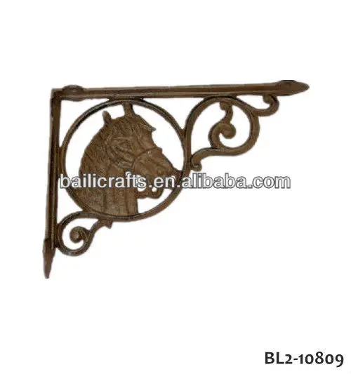 Wholesale high quality angle metal cast iron shelf brackets decorative
