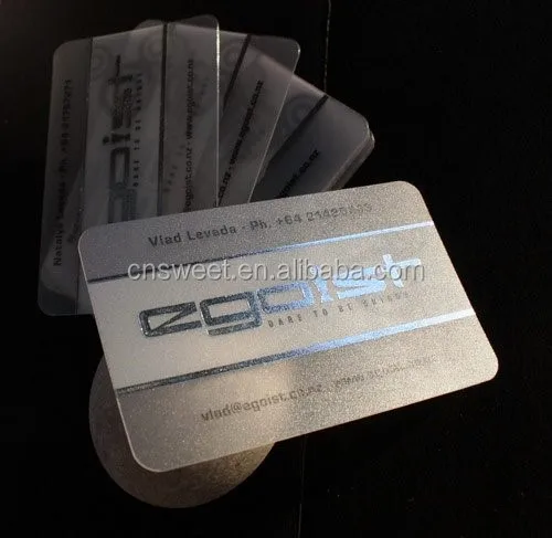 
Custom Printed Label Plate Plastic Business Card (VIP Card) 