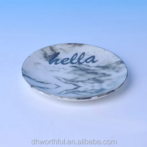 Керамический Мраморный поднос ручной