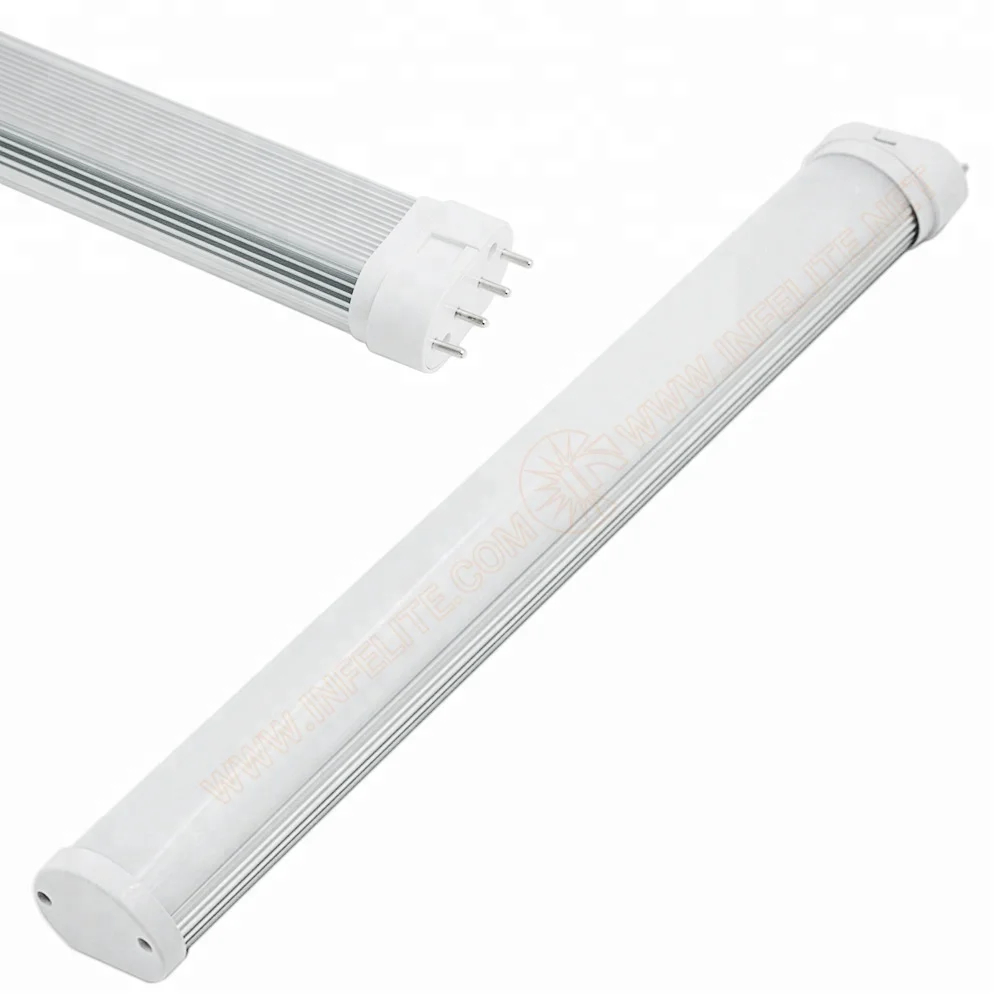 IN-2G11-18W 18 Watt SMD 2835 4Pin Bar LED Horizontal Plug Tube Lamp 12W 15W 18W 25W 2G11 LED Tube Light