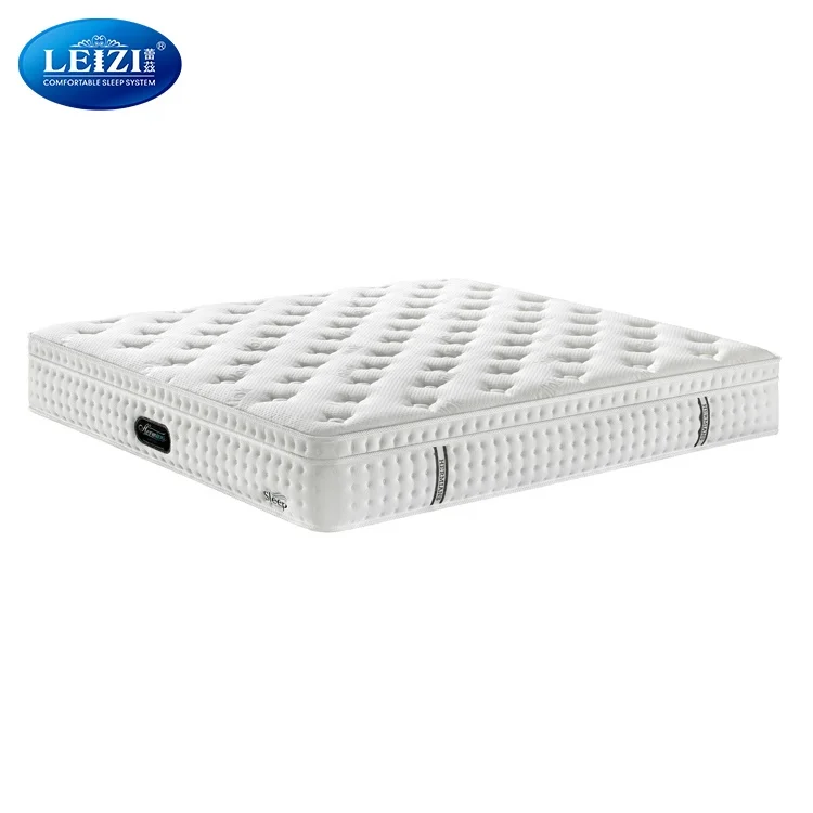 Manufacturers Luxury White Natural Latex Foam Pocket Spring Hilton Hotel Bed Mattress